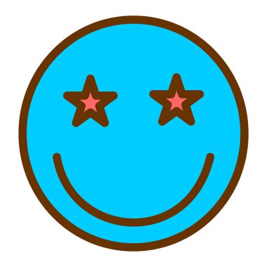 emoji. Web simgesi basit illüstrasyon