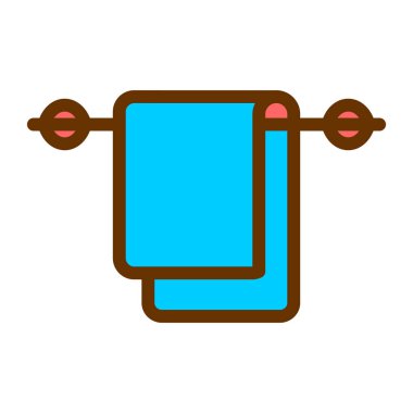 havlu ikonu vektör illüstrasyonu