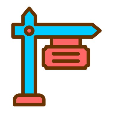 Yapı ve ticari simgenin vektör illüstrasyonu