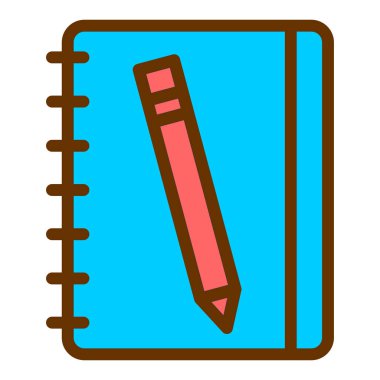 Not defteri. Web simgesi basit illüstrasyon