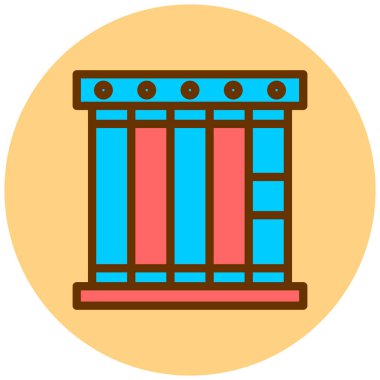 Bina. Web simgesi basit tasarım