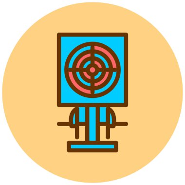 vektör lcd simgesi illüstrasyonu