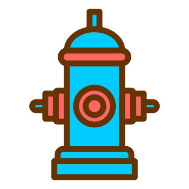 Yangın musluğu. Basit illüstrasyon