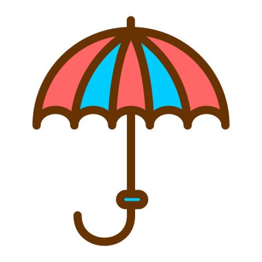 Şemsiye ikonu. düz dizayn biçimi 10