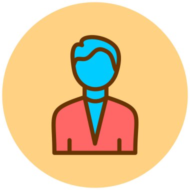 avatar. Web simgesi basit illüstrasyon