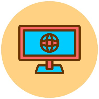 İnternetten alışveriş. Web simgesi