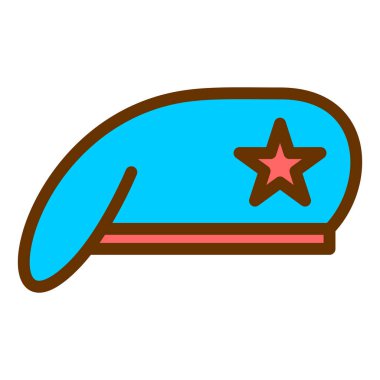 Bir yıldız simgesinin vektör illüstrasyonu