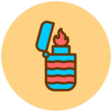 Çakmak. Web simgesi basit tasarım