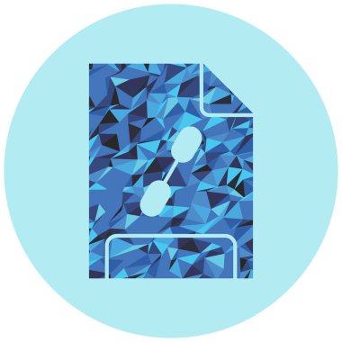 belge simgesi, vektör illüstrasyonu basit tasarım