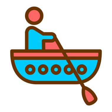 tekne ikonu vektör illüstrasyonu