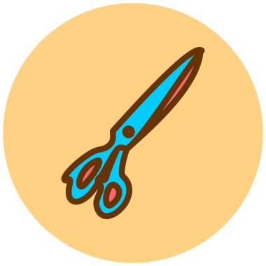 Makas. Web simgesi basit tasarım