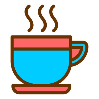 Çay. Web simgesi basit illüstrasyon