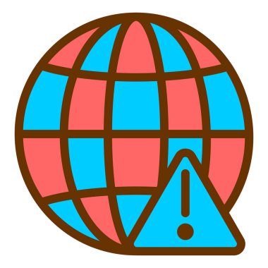 Küresel ağ vektör illüstrasyonlu yerküre