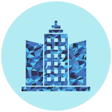 Modern mimarinin vektör çizimi ve yapı simgesi