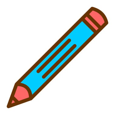 Kalem. Web simgesi basit illüstrasyon