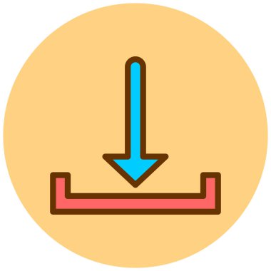 İndir. Web simgesi basit illüstrasyon