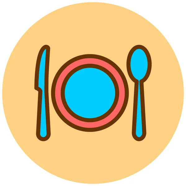 Ustensiles Cuisine Illustration Simple — Image vectorielle