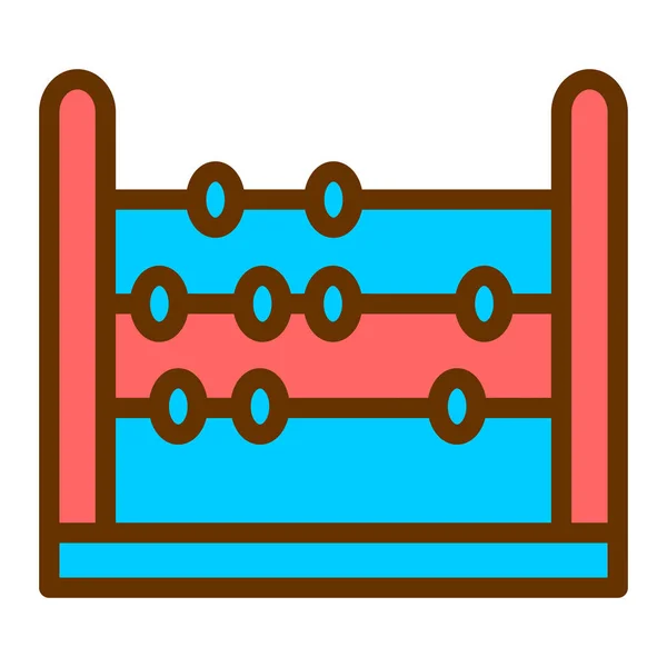 Abakus Web Symbol Einfache Illustration — Stockvektor