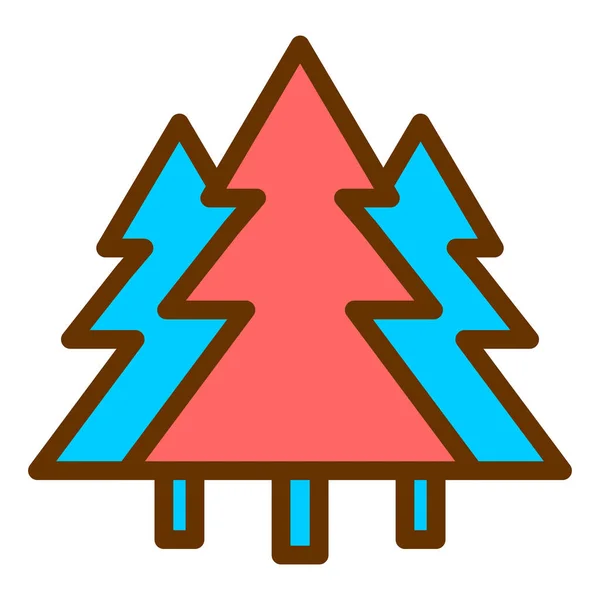 Christmas Tree Simple Design — Stock Vector