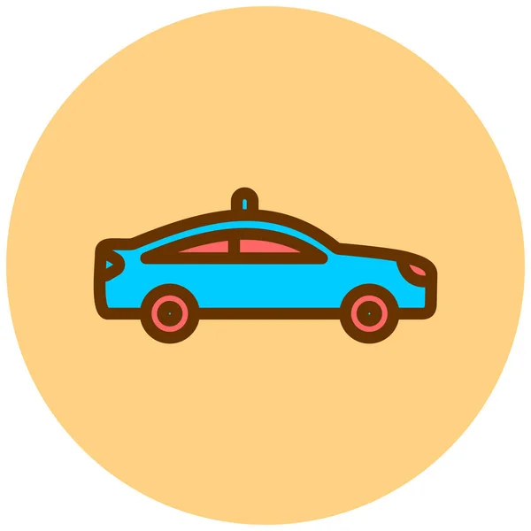 Coche Icono Web Ilustración Simple — Vector de stock