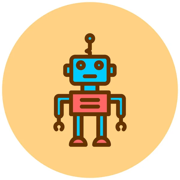 Robota Ikona Web Prosta Ilustracja — Wektor stockowy