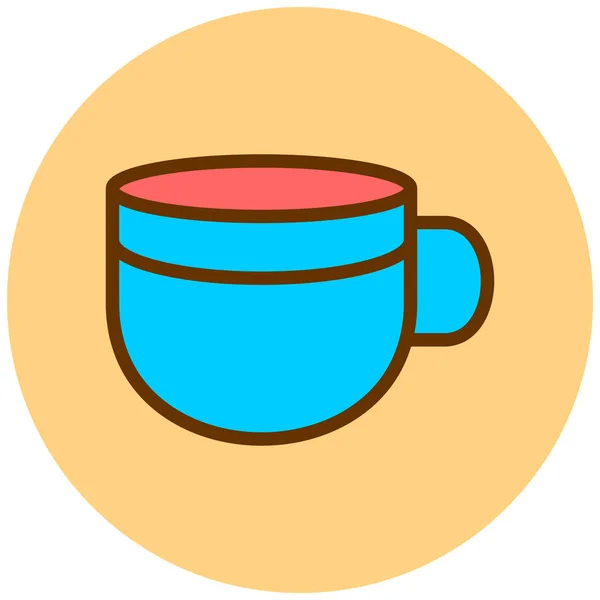 Cup Web Icon Simple Illustration — Stock Vector