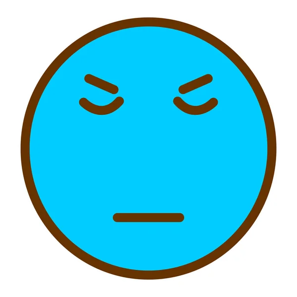 Sad Face Icon Vector Illustration — Stock Vector