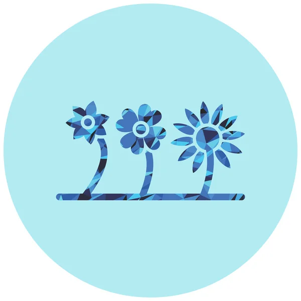 Flores Icono Web Ilustración Simple — Archivo Imágenes Vectoriales