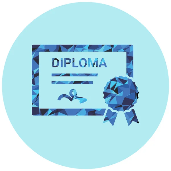 Diploma Web Icon Vector Illustration — Stock vektor