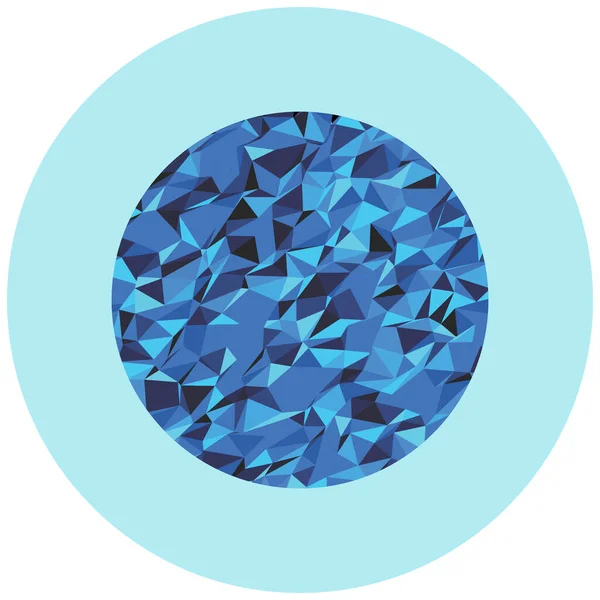 Vector Ilustración Icono Diamante Azul — Vector de stock