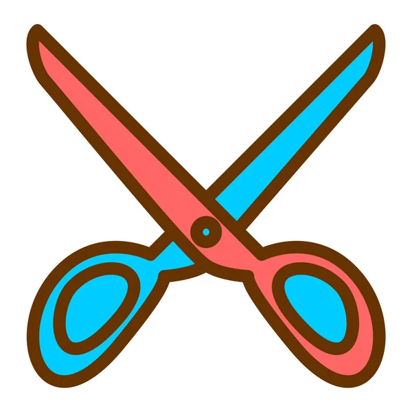 Scissors Icon Outline Illustration Scissor Vector Icons Web — Stock Vector