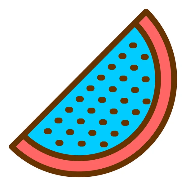 Fruta Icono Web Diseño Simple — Vector de stock