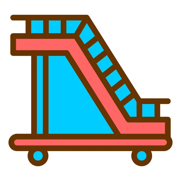 Rolschaatsen Eenvoudige Illustratie — Stockvector