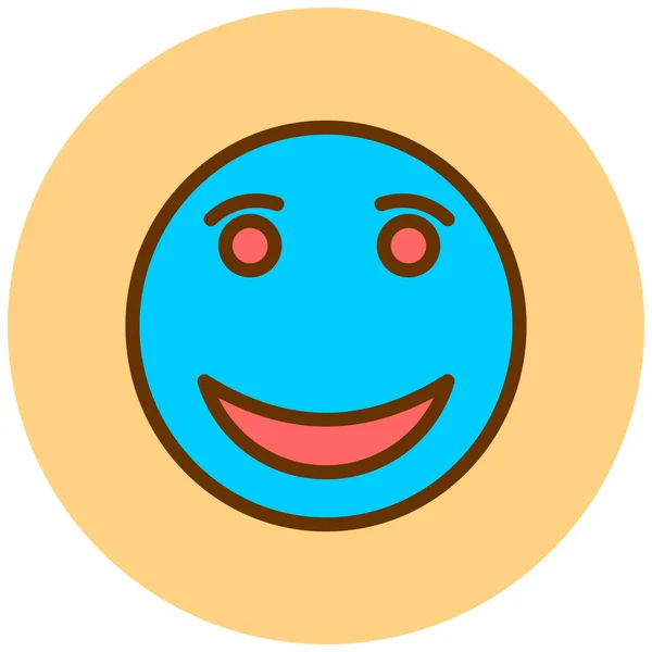 Smiley Gesicht Emoticon Vektor Illustration — Stockvektor