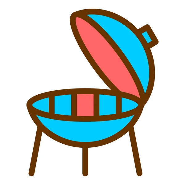 Dětská Židle Ikona Vektor Ilustrace Design — Stockový vektor