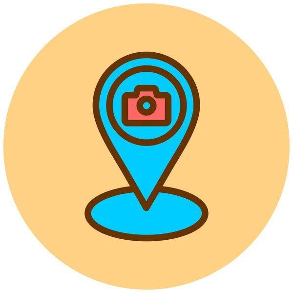 Location Web Icon Simple Illustration — Stock Vector