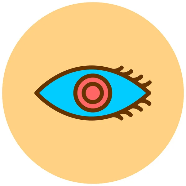 Ojo Icono Web Ilustración Simple — Archivo Imágenes Vectoriales