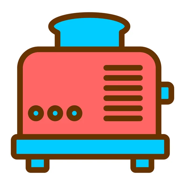 Toaster Web Icon Simple Design — Stock Vector