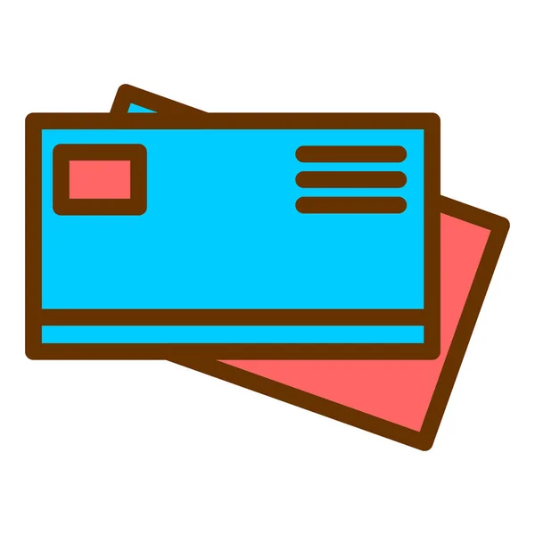 Kreditkarte Einfache Illustration — Stockvektor