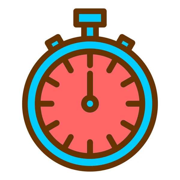 Stopwatch Icono Vector Ilustración — Archivo Imágenes Vectoriales