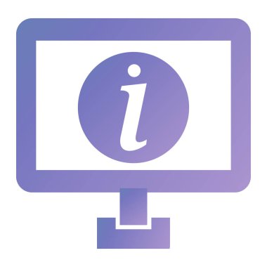 Bilgi. Web simgesi basit illüstrasyon