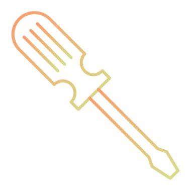 Tornavida. Web simgesi basit illüstrasyon