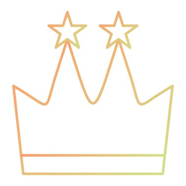 Taç simgesi, vektör illüstrasyonu