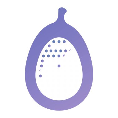 avokado simgesi vektör çizimi