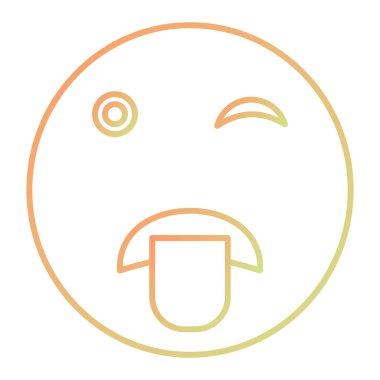 sad face emoticon icon. outline illustration of crying emoji vector icons for web