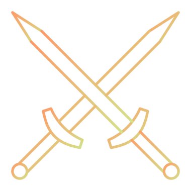 Abstract sword icon. vector illustration
