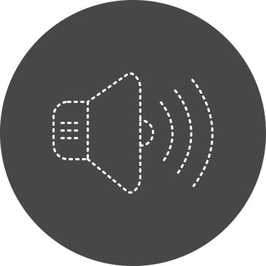 Sound web icon simple illustration