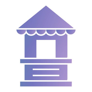 dükkan simgesi vektör illüstrasyonu