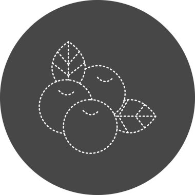 cranberry icon, simple illustration graphic design