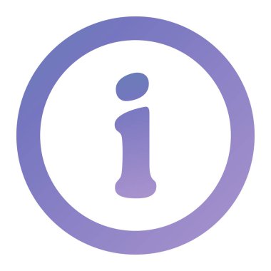 Bilgi. Web simgesi basit illüstrasyon